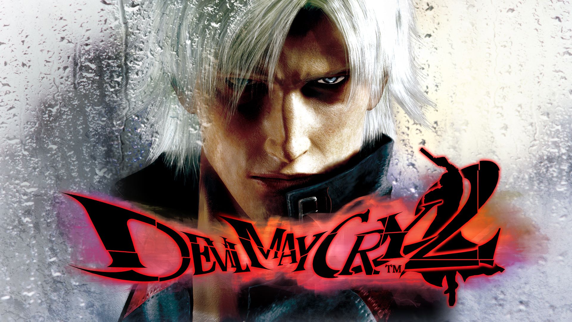 Devil May Cry 2 - Dante's face above the games title 