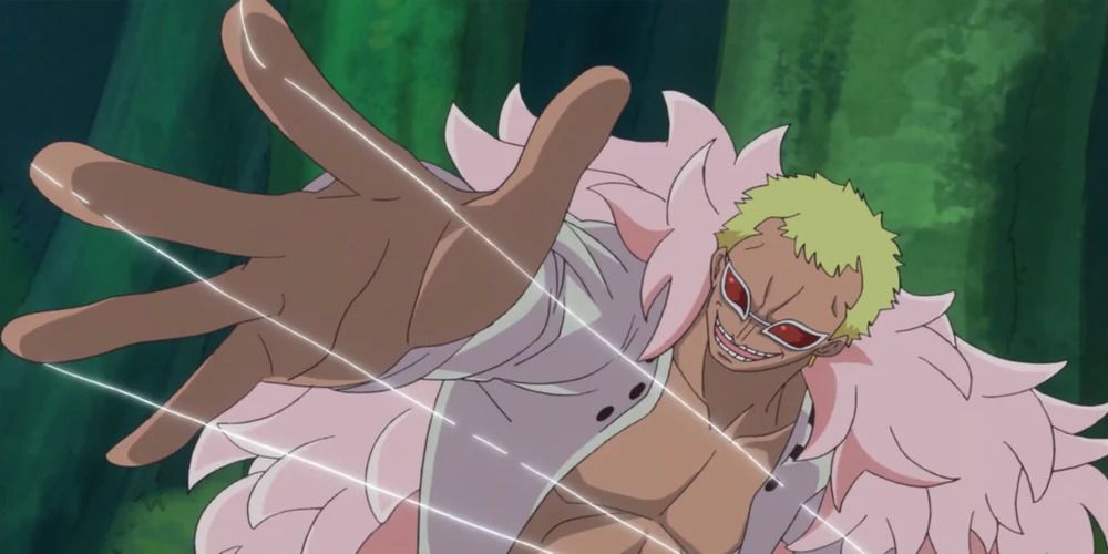 Doflamingo using his string powers.