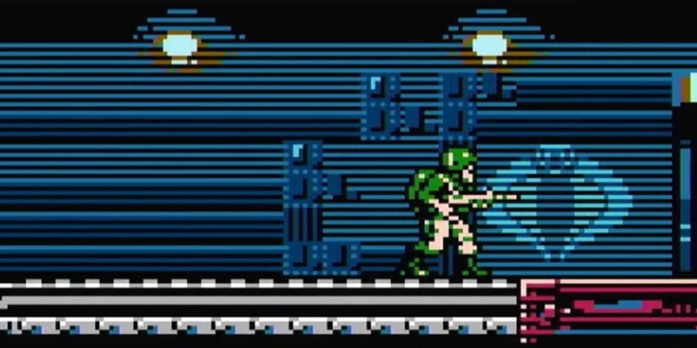 Image of Pixelated Player Character from G.I. Joe: A Real American Hero Video Game (1991)