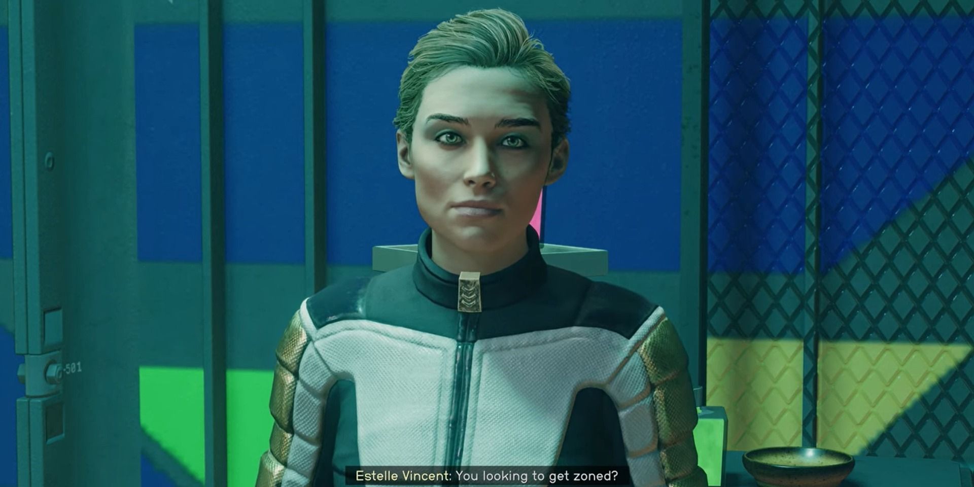 Estelle Vincent, a member of the Crimson Fleet based on Neon