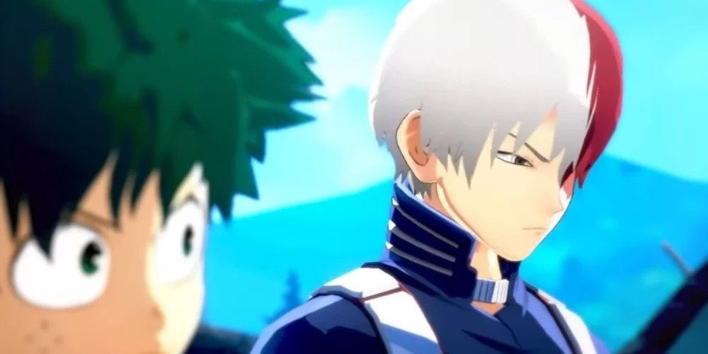 Izuku stands with Shoto Todorki