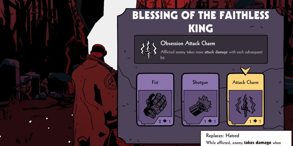 Hellboy In Menu For The Blessing Of The Faithless King 