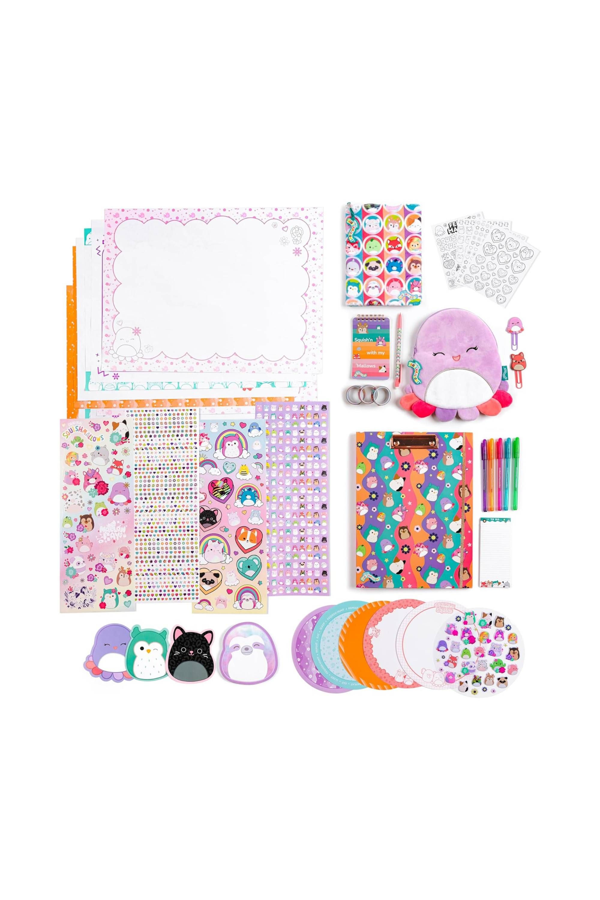 Fashion Angels Squishmallows All About Beula The Purple Octopus Stationery Set