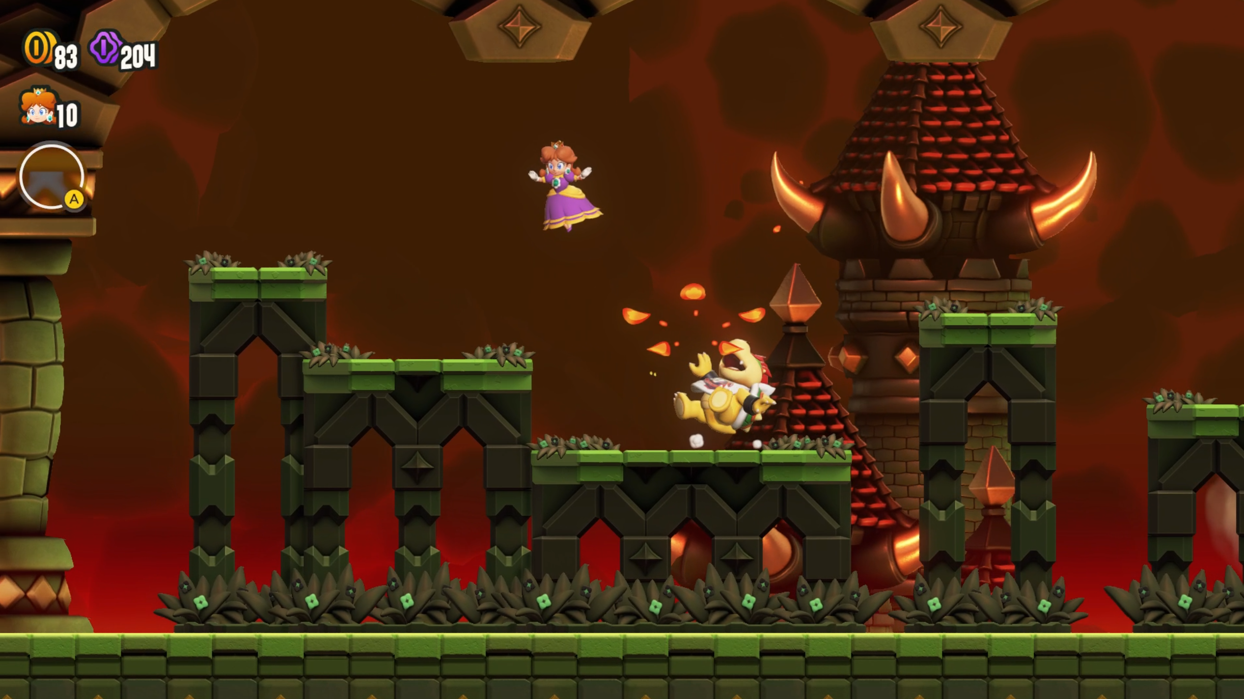 Deep Magma Palace Bowser Jr Boss Fight