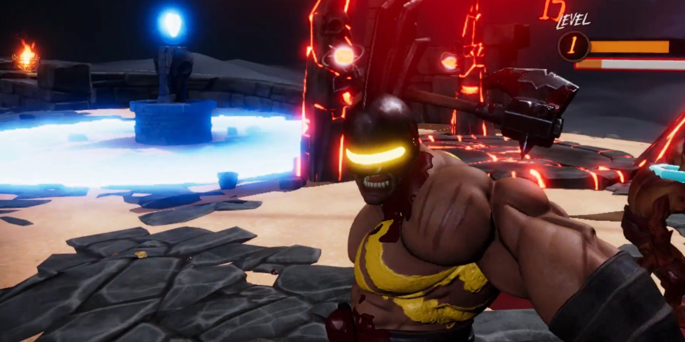 fighting an ax wielding enemy barbaria