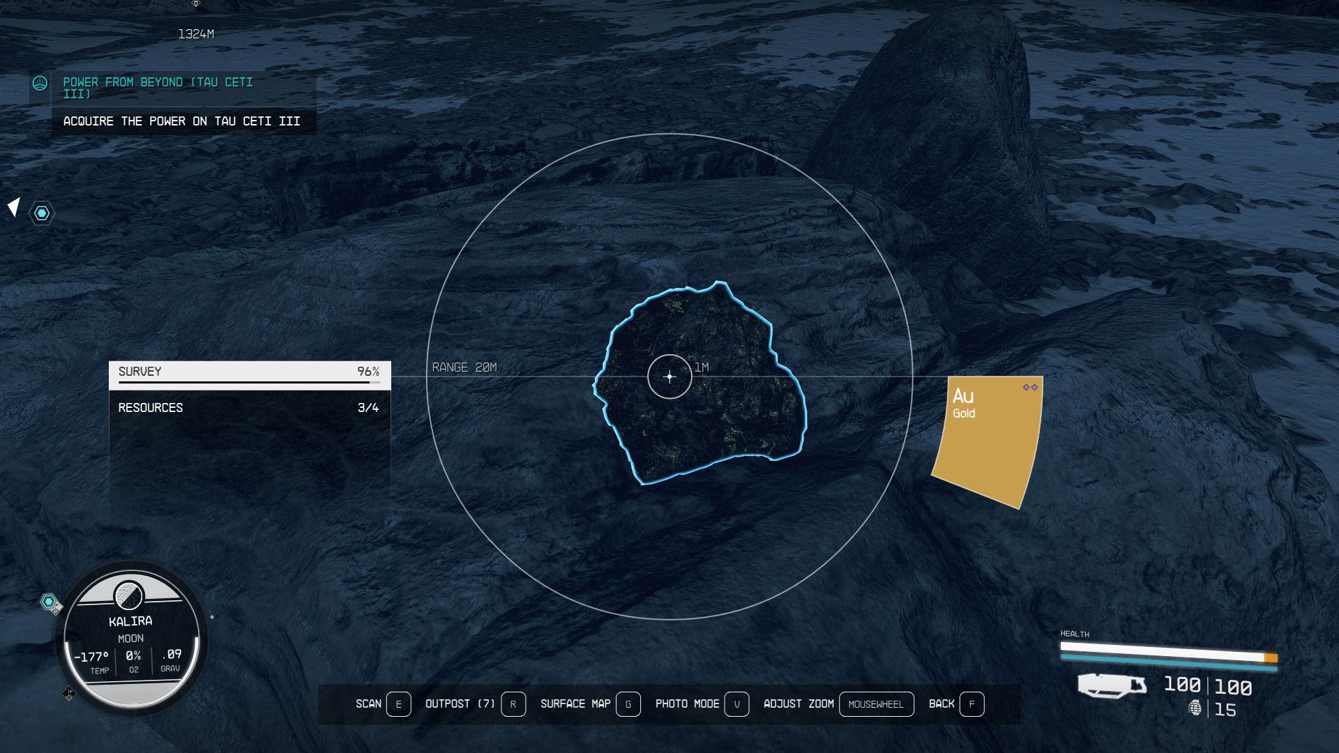 Finding Gold on Kalira in Starfield