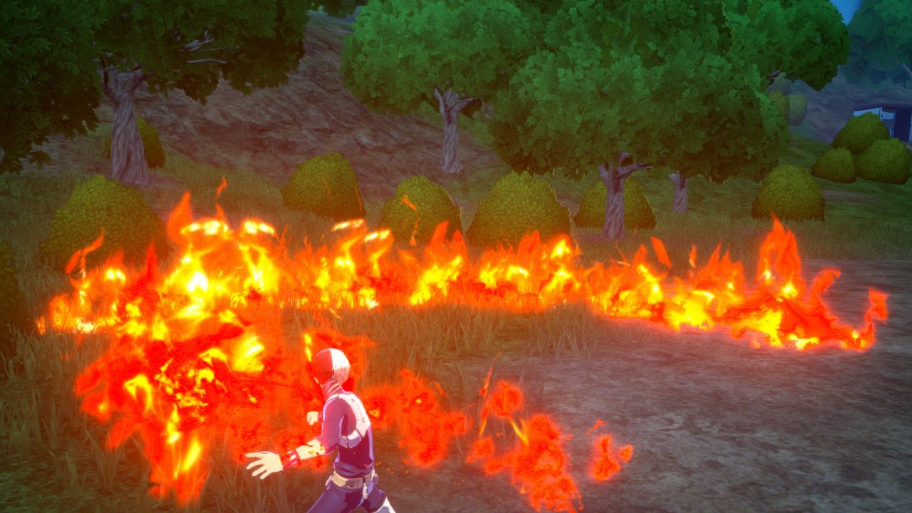 Using Scorching Flame Wave to clear a path near the Typhoon Zone.