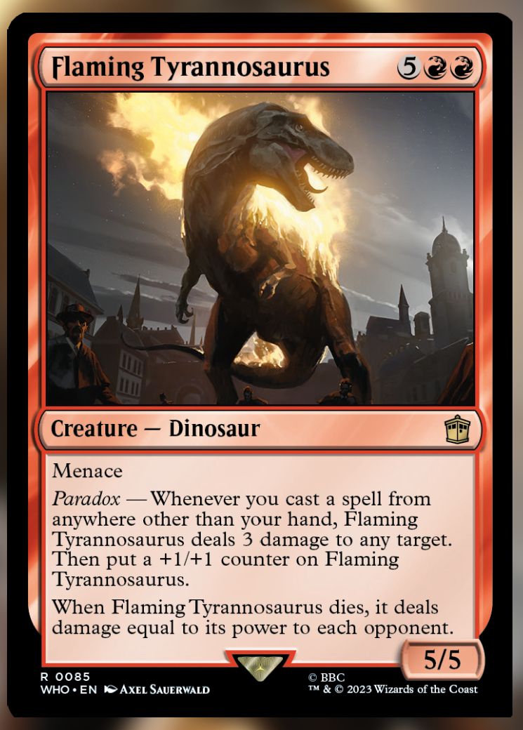 Flamming Tyrannosaurus