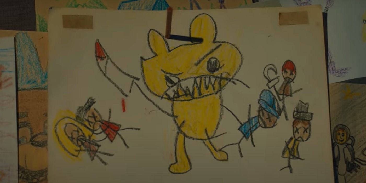 FNAF movie child drawing Easter egg