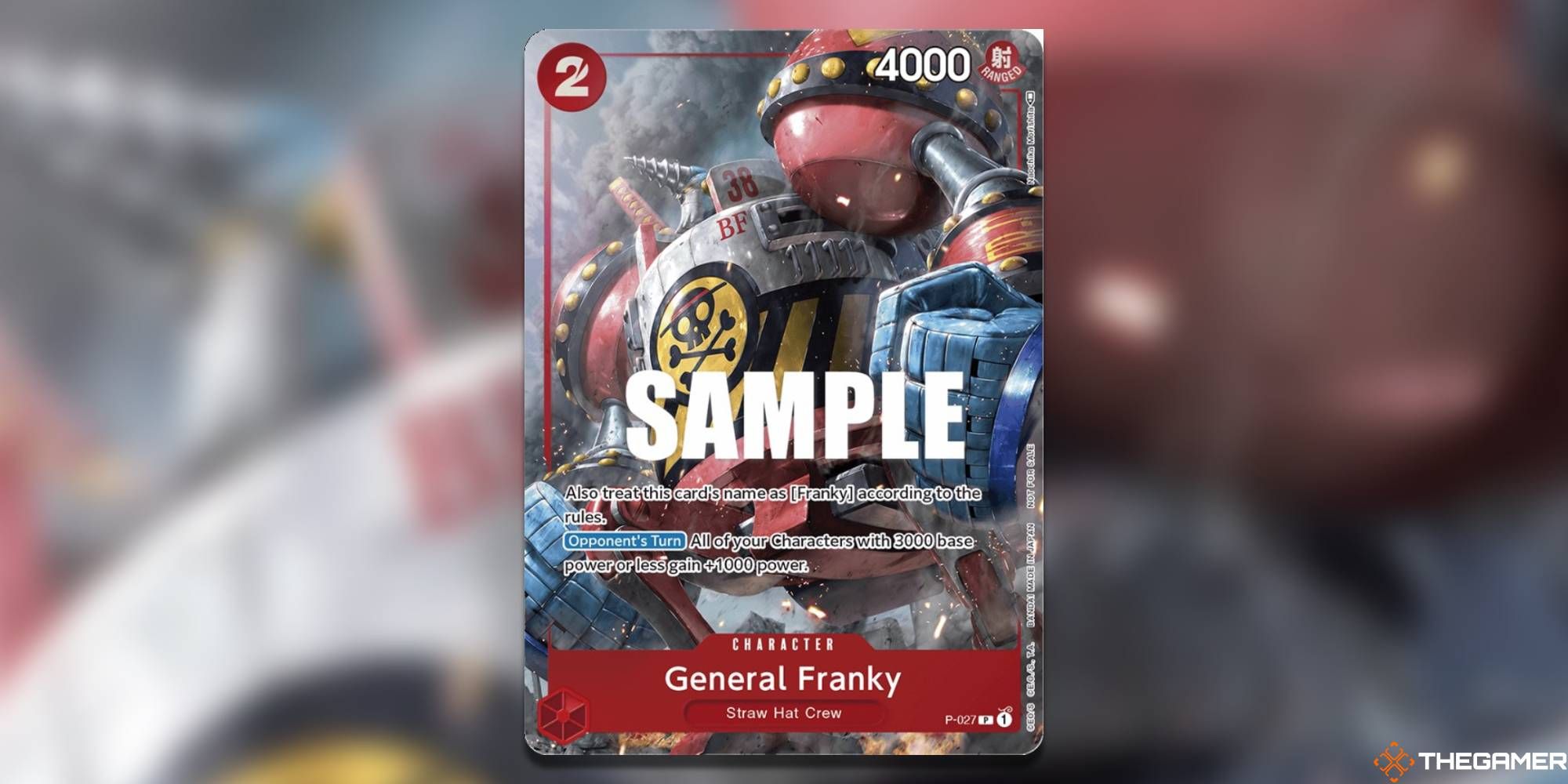 general franky tournament pack one piece card game