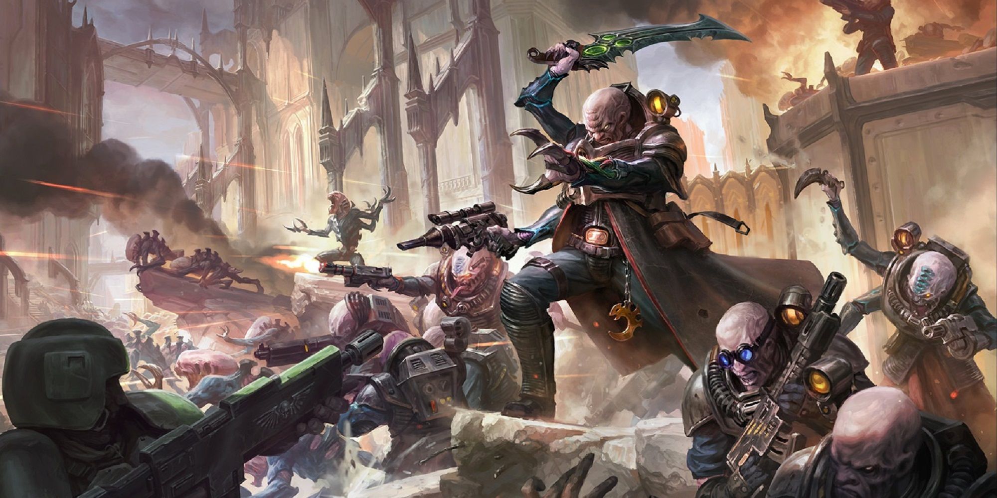 genestealer cultists fighting astra militarum