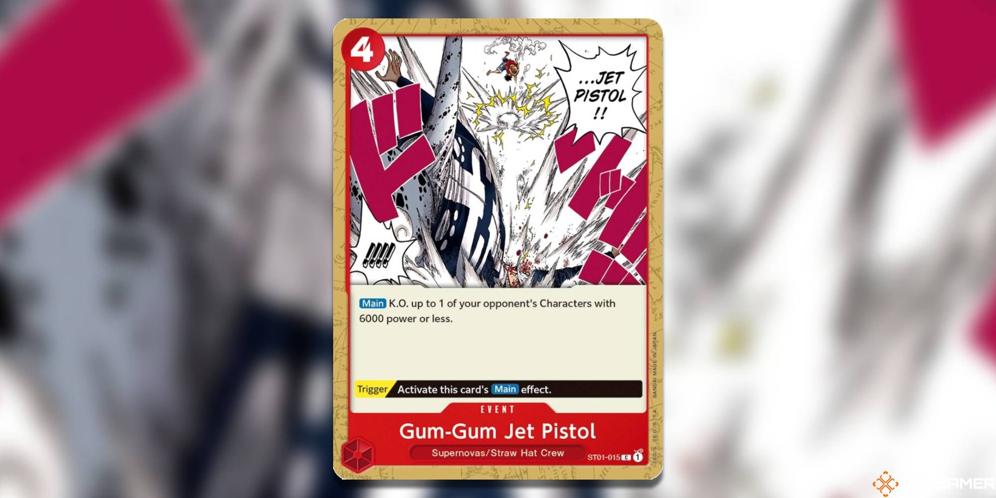 gum gum jet pistol one piece card game