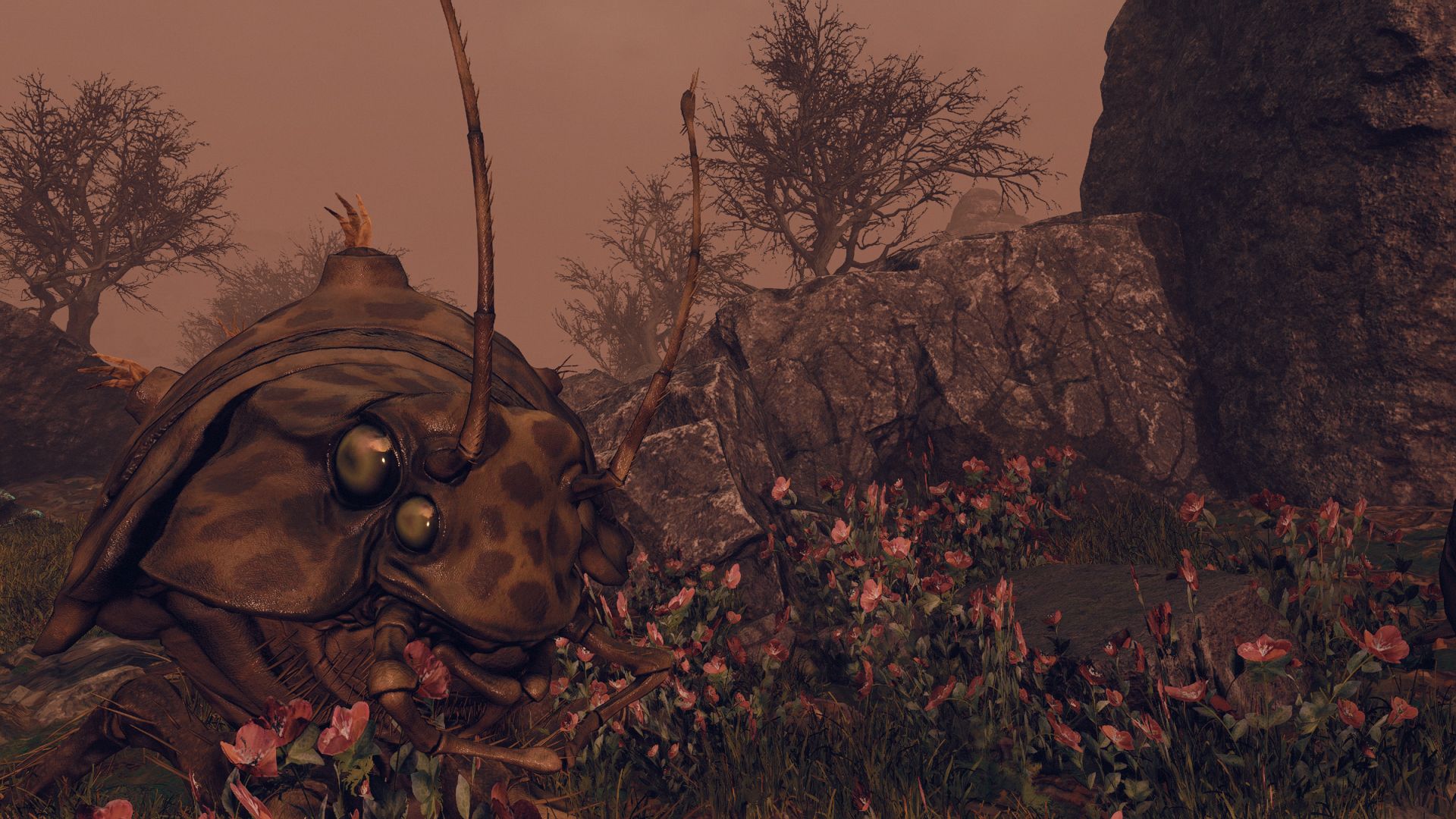 Herding Beetlecrab Grazers on Beta Marae I in Starfield