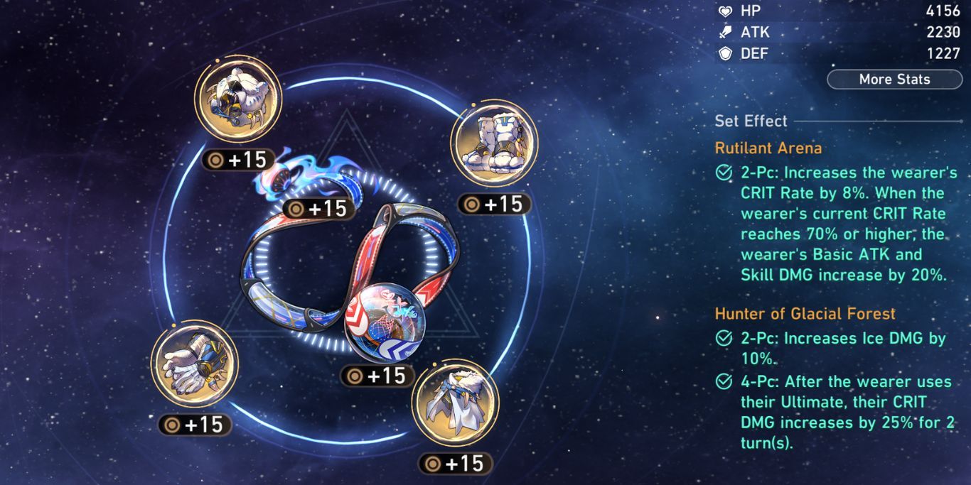 Honkai Star Rail Jingliu Relic Screen