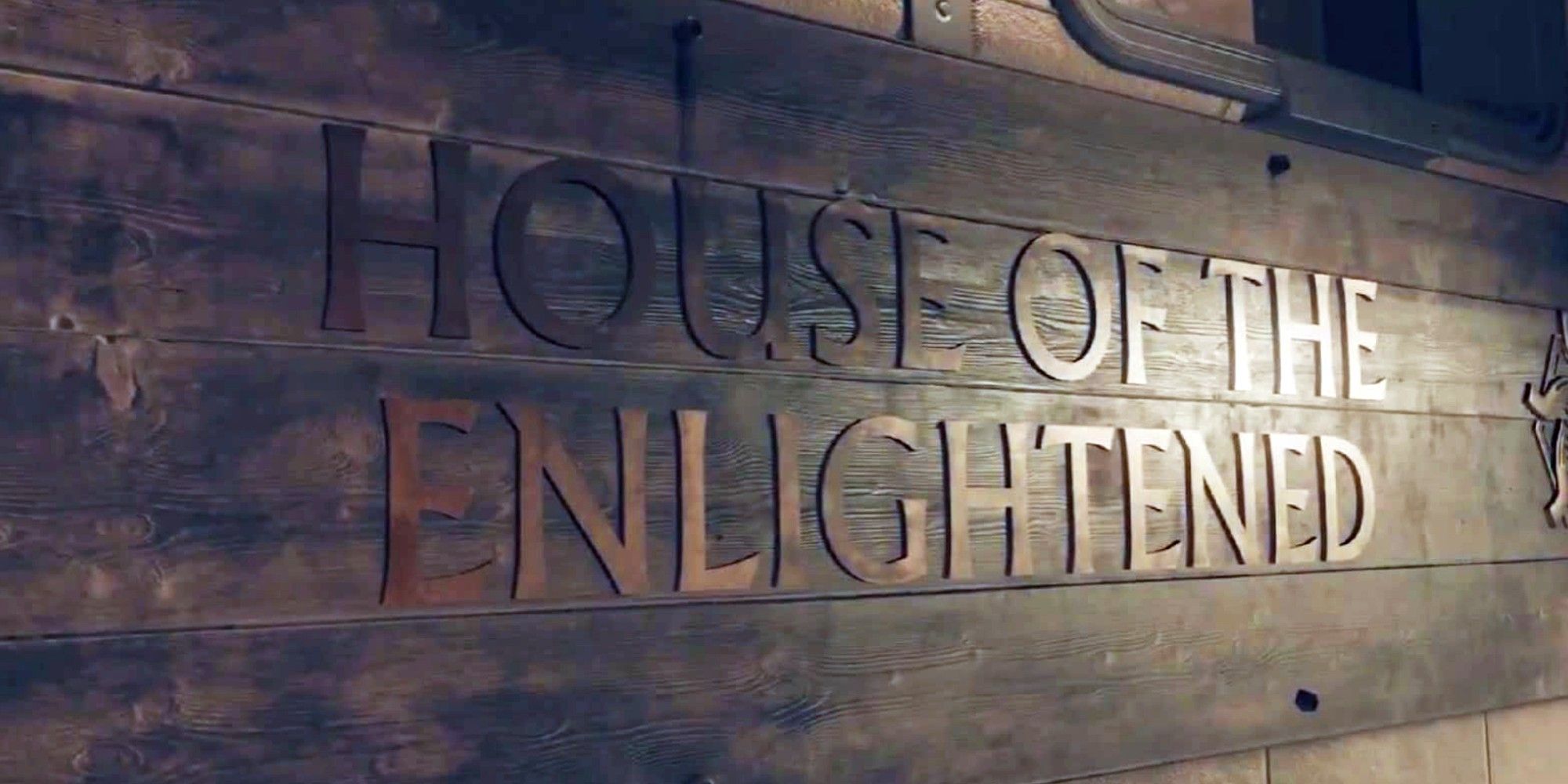 House of the Enlightened entrance leading to the base underground