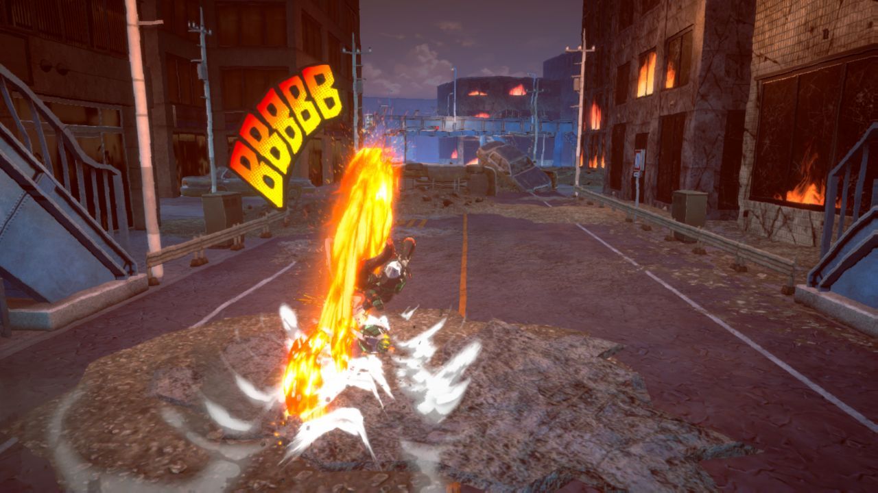 Dashing through the Fire Zone streets with a Howitzer Impact.