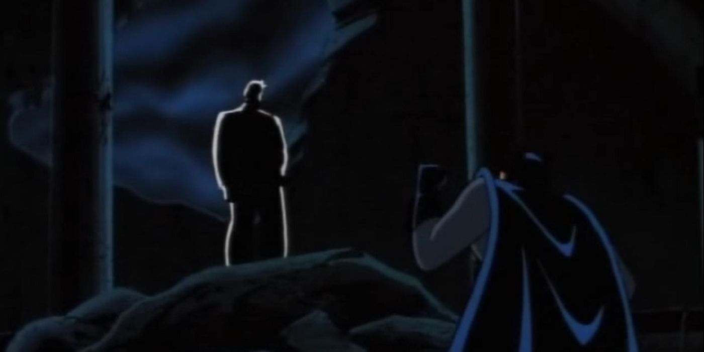 Obscured Two-Face/Harvey Dent Confronting Batman