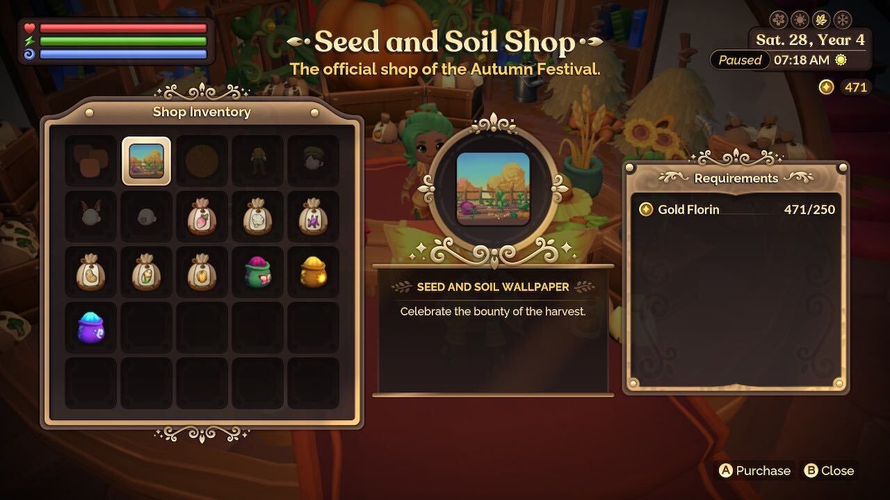 items for sale at the seed and soil shop seed and soil festival fae farm guide