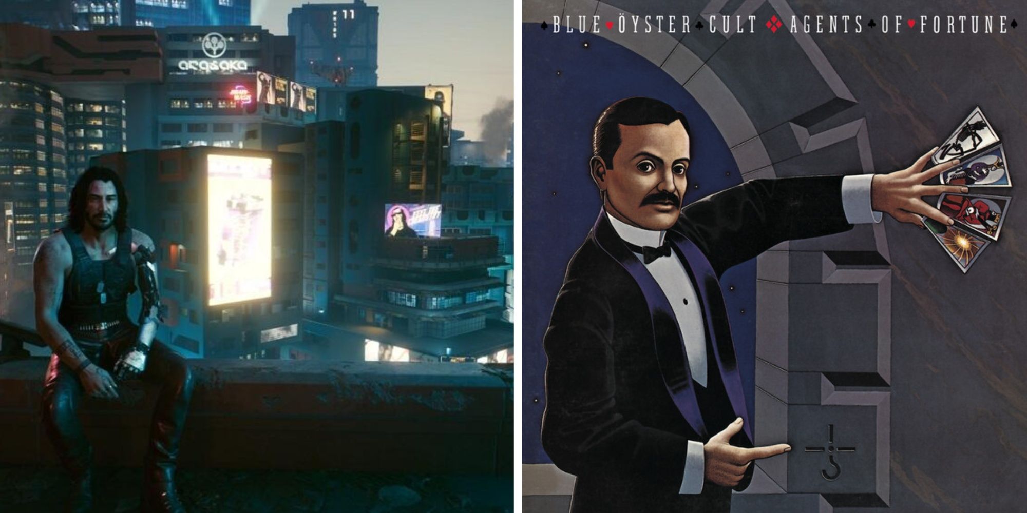Johnny's pep-talk from the Don't Fear The Reaper quest with album art for the song of the same name