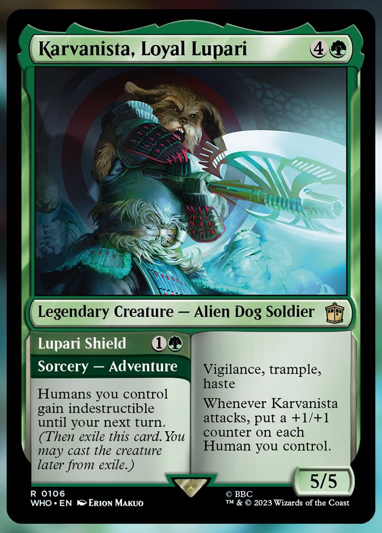 Karvanista, Loyal Lupari