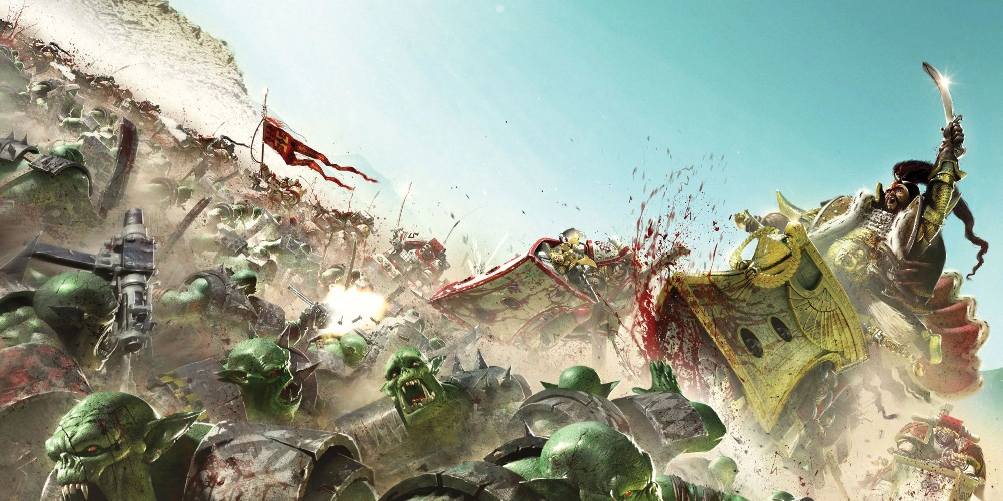 Warhammer 40,000: The White Scars Performing A Motorized Cavalry Charge