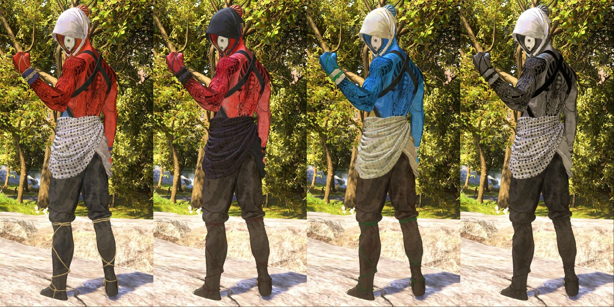 The Kumo suit and its different styles from Marvel's Spider-Man 2