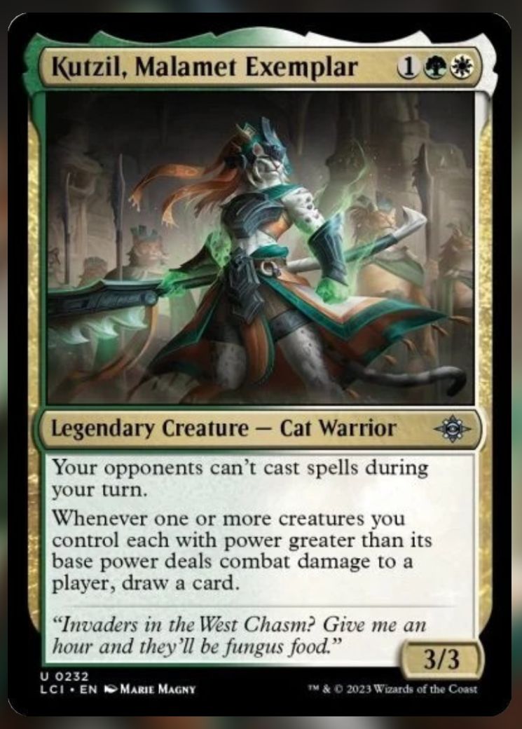 Kutzil, Malamet Exemplar