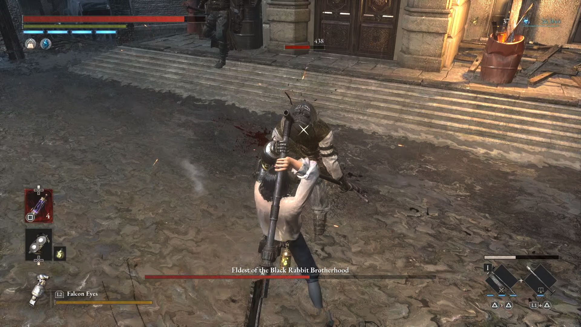 Lies Of P, Black Rabbit Brotherhood, Using an execution attack on the spear-using brother
