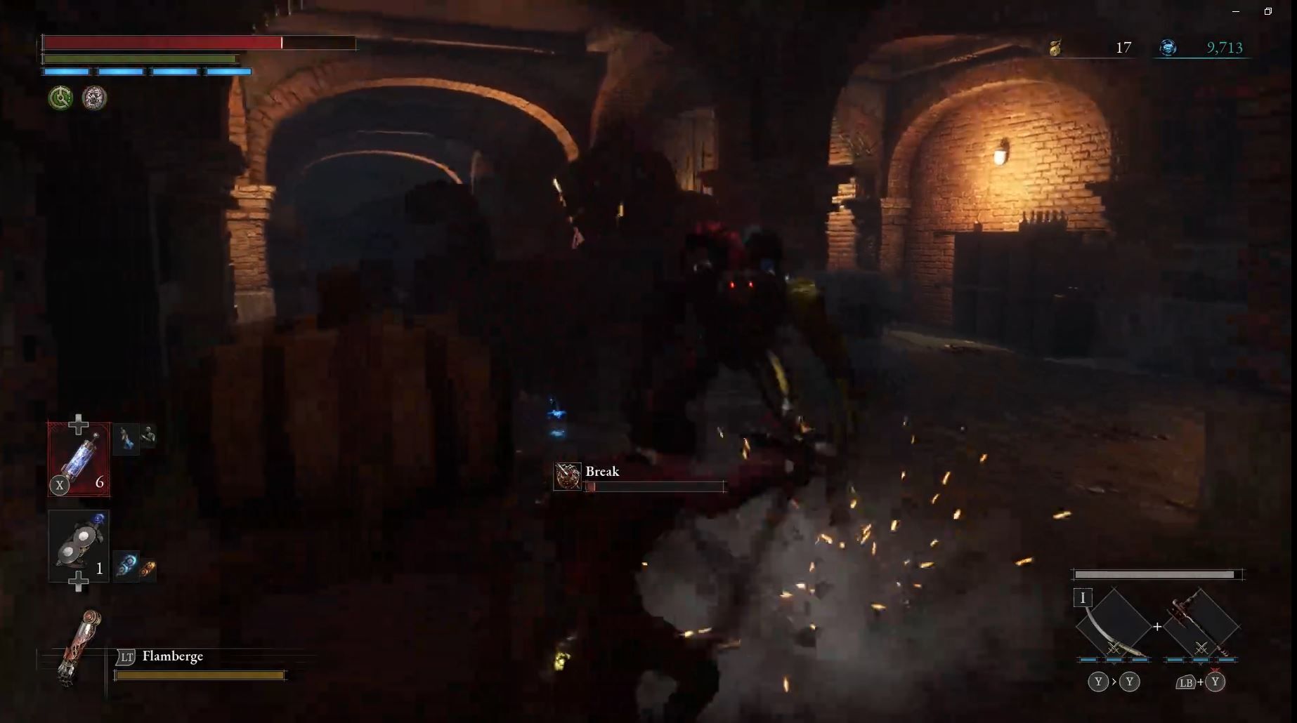 P is ambushed by Joker miniboss jumping through wine barrels in Lies of P