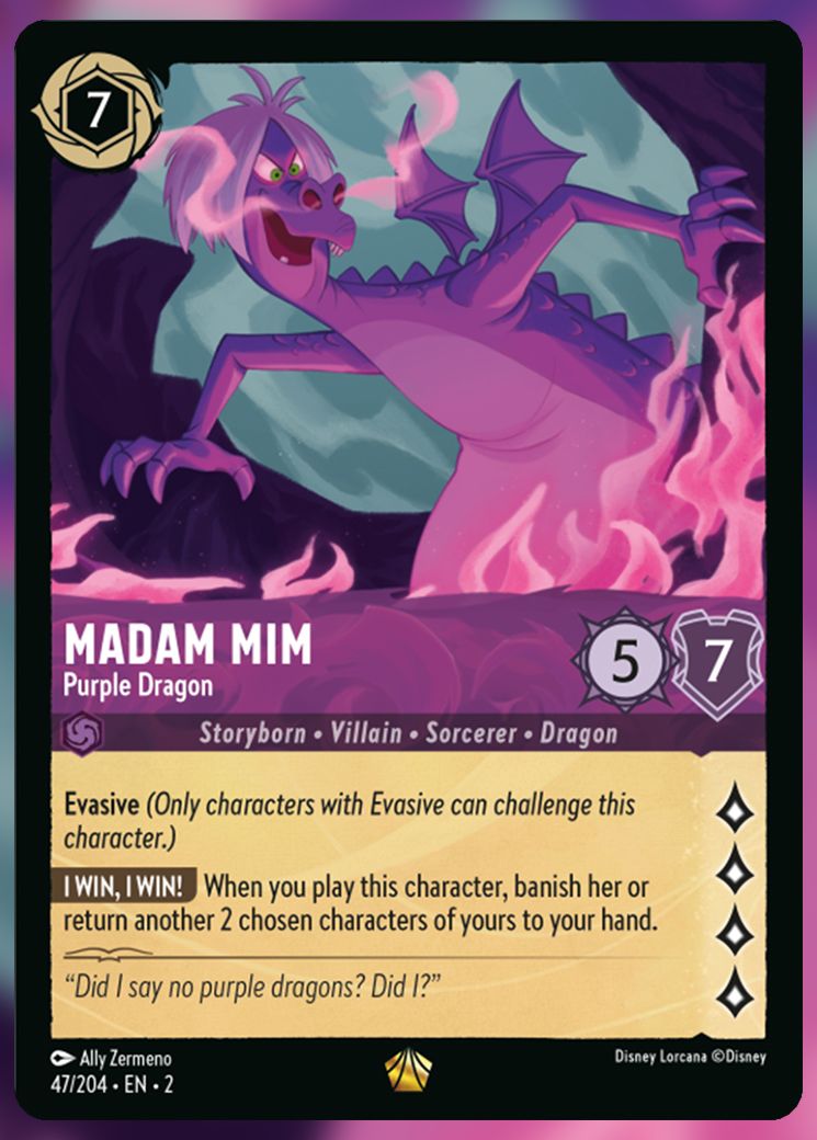 Madam Mim, Purple Dragon