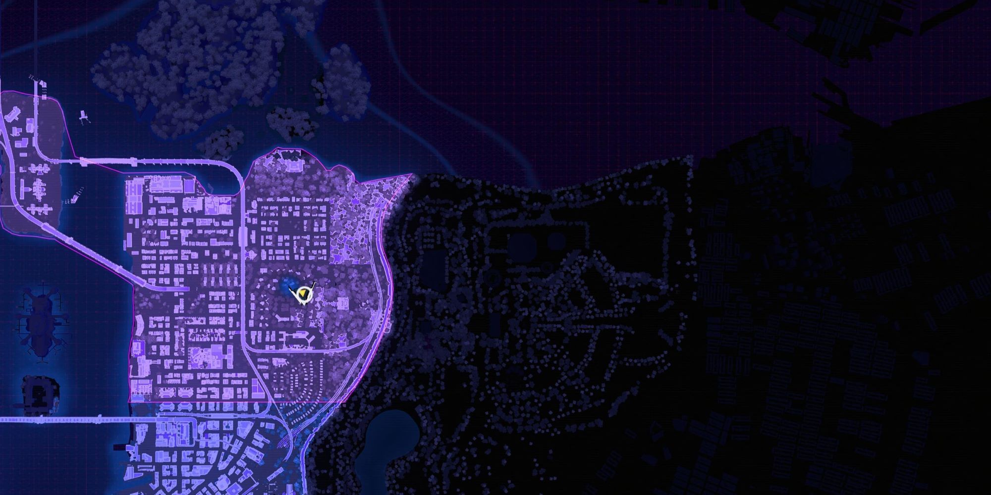 Marvel's Spider-Man 2 Map coordinates to the Astoria suburbs