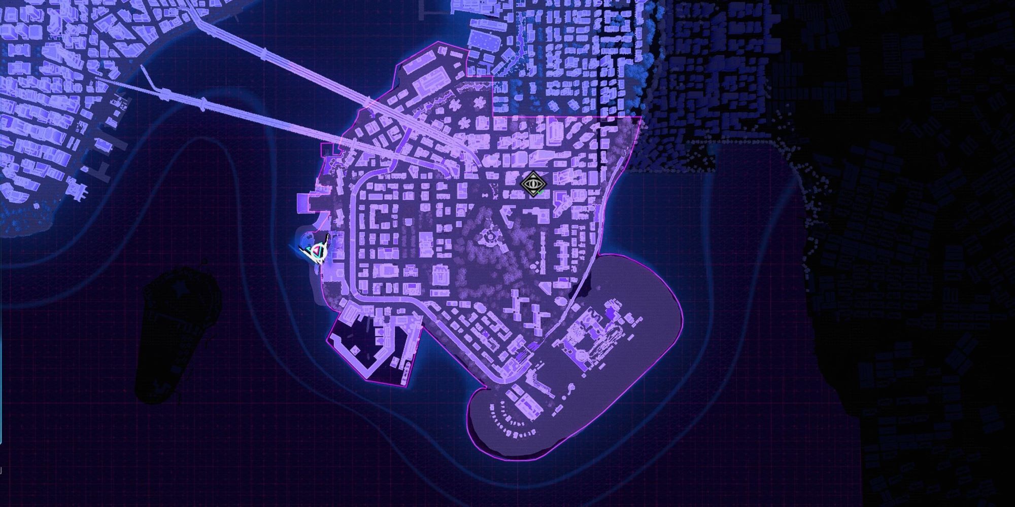 Marvel's Spider-Man 2 Map coordinates to the beach to the west of Downtown Brooklyn-1