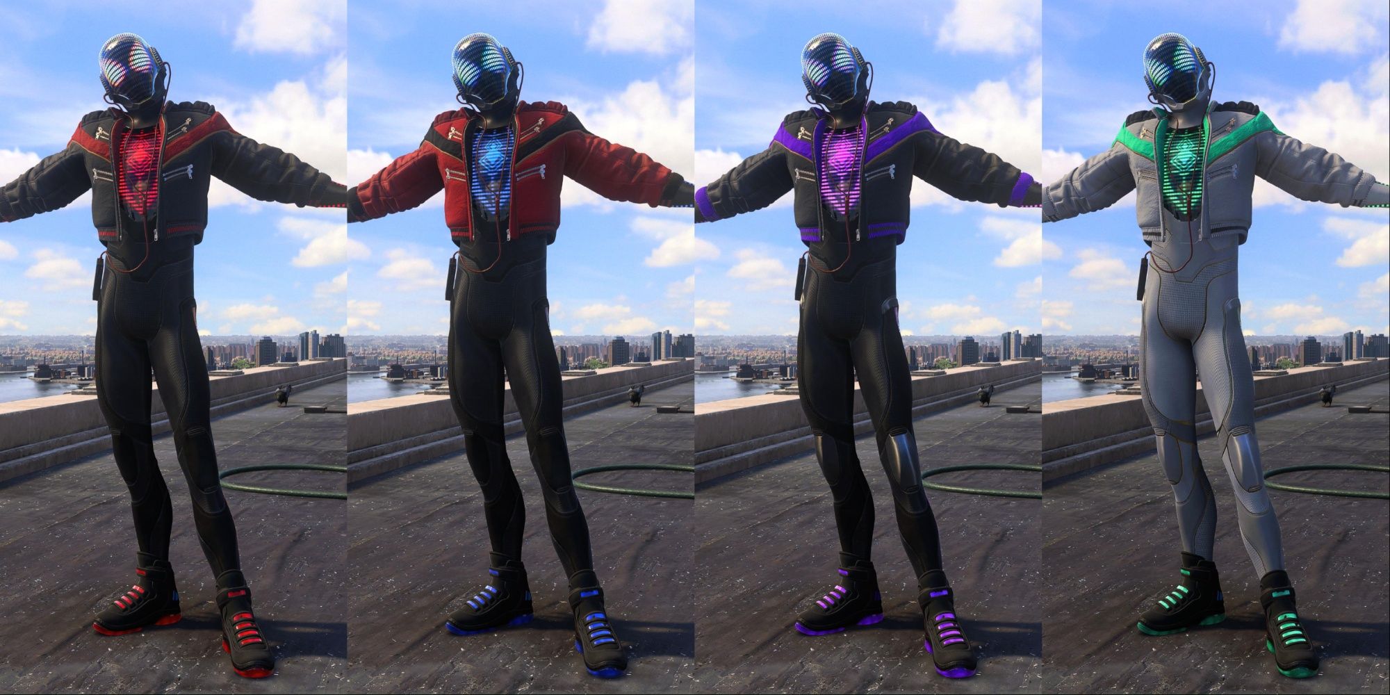 The Miles Morales 2020 suit from Marvel's Spider-Man 2