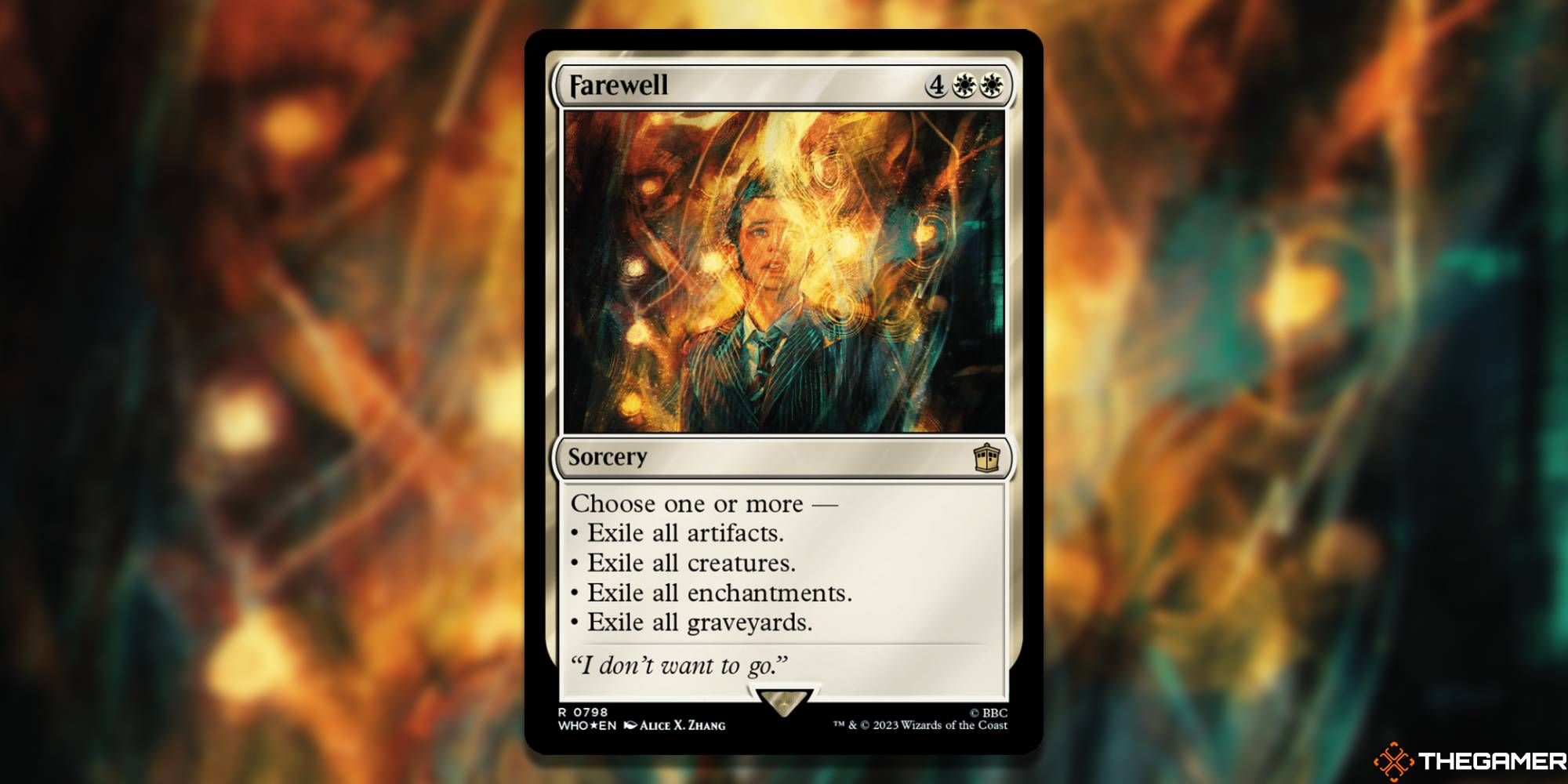 MTG Farewell card and art background