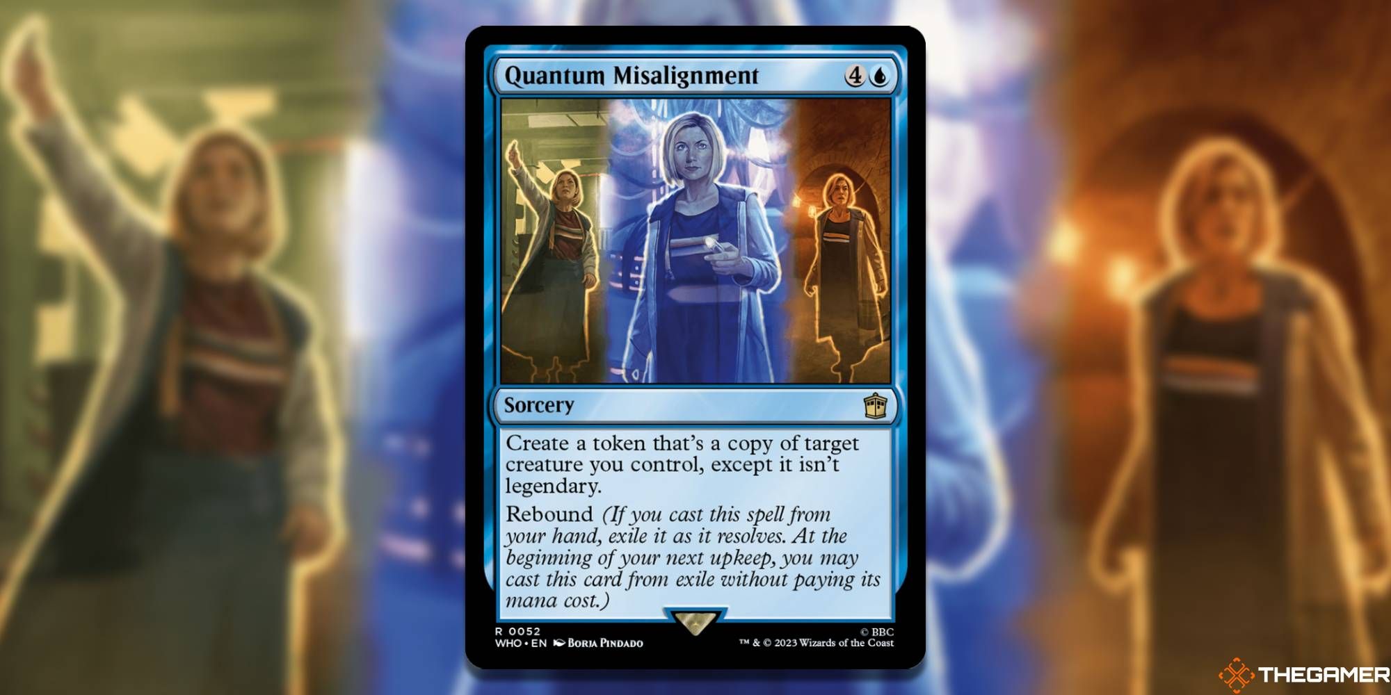 MTG Quantum Misalignment card and art background