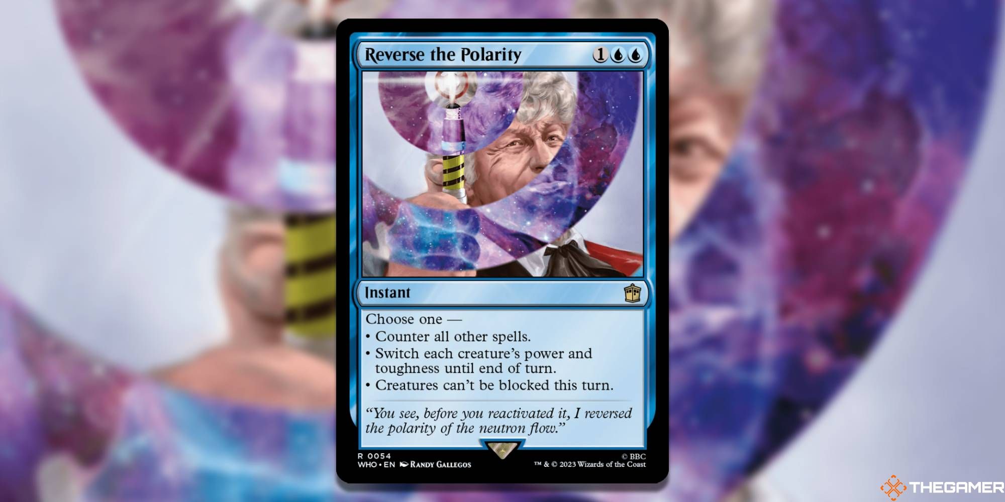 MTG Reverse The Polarity card and art background