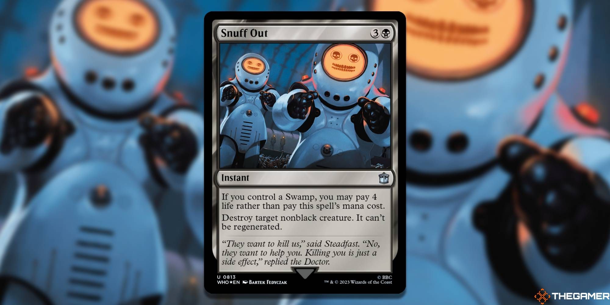 MTG Snuff Out card and art background