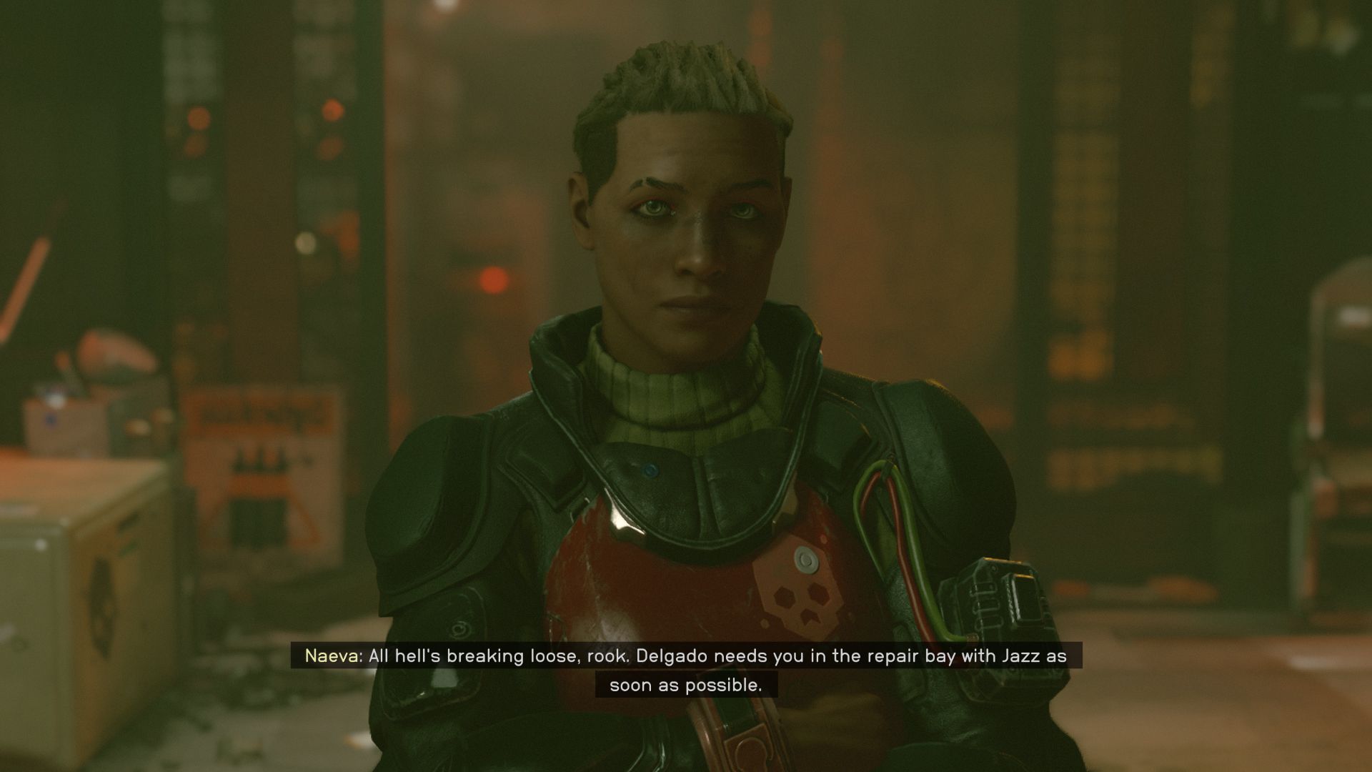 Naeva says there's an emergency in Starfield