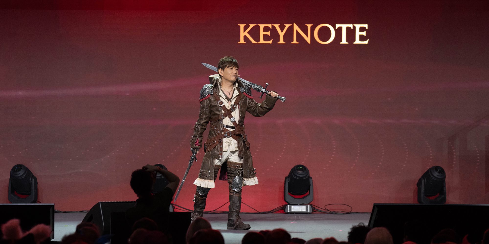 Naoki Yoshida at London Final Fantasy 14 Fan Festival.