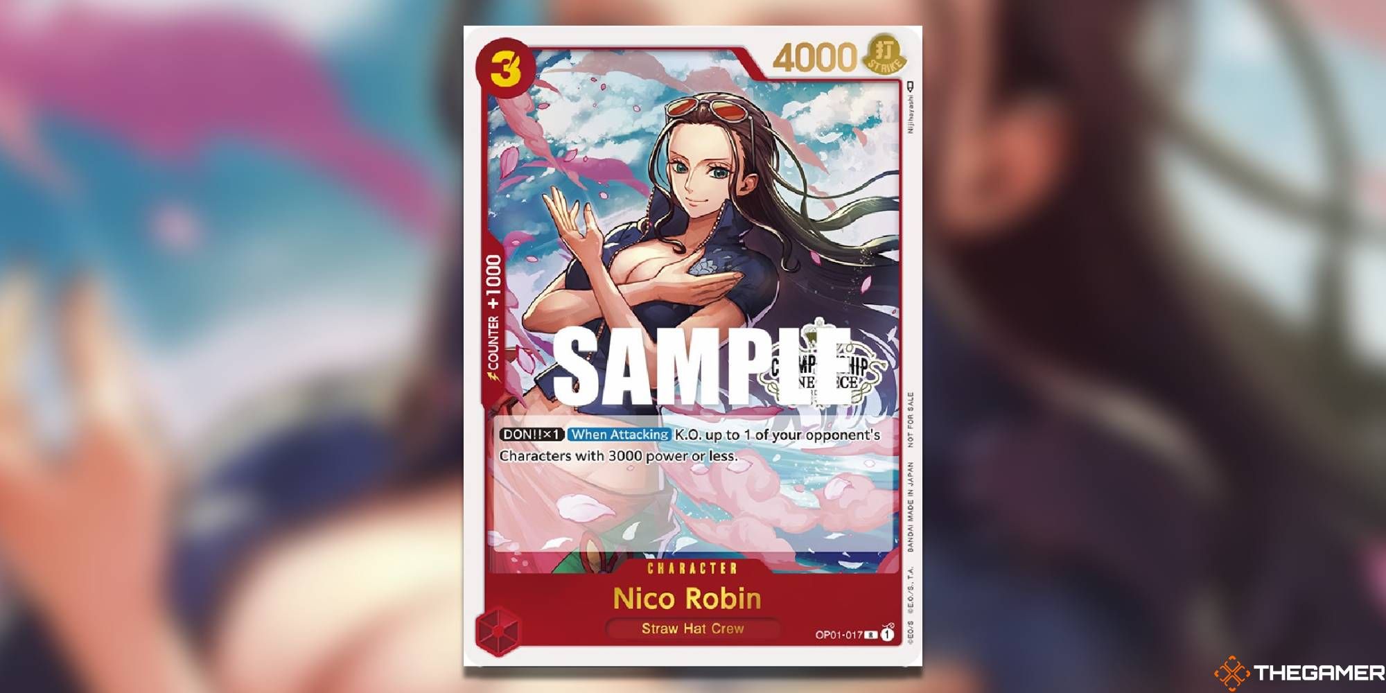 nico robin store championship card one piece card game