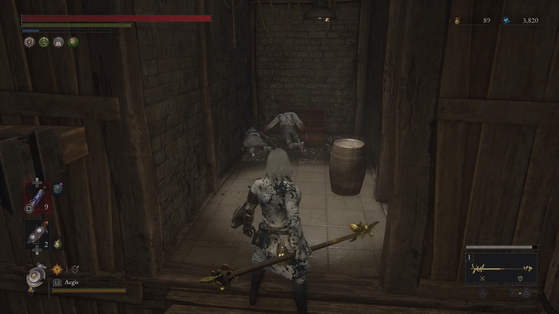 P standing in the location where you find Legion Plug 1 Lies of P