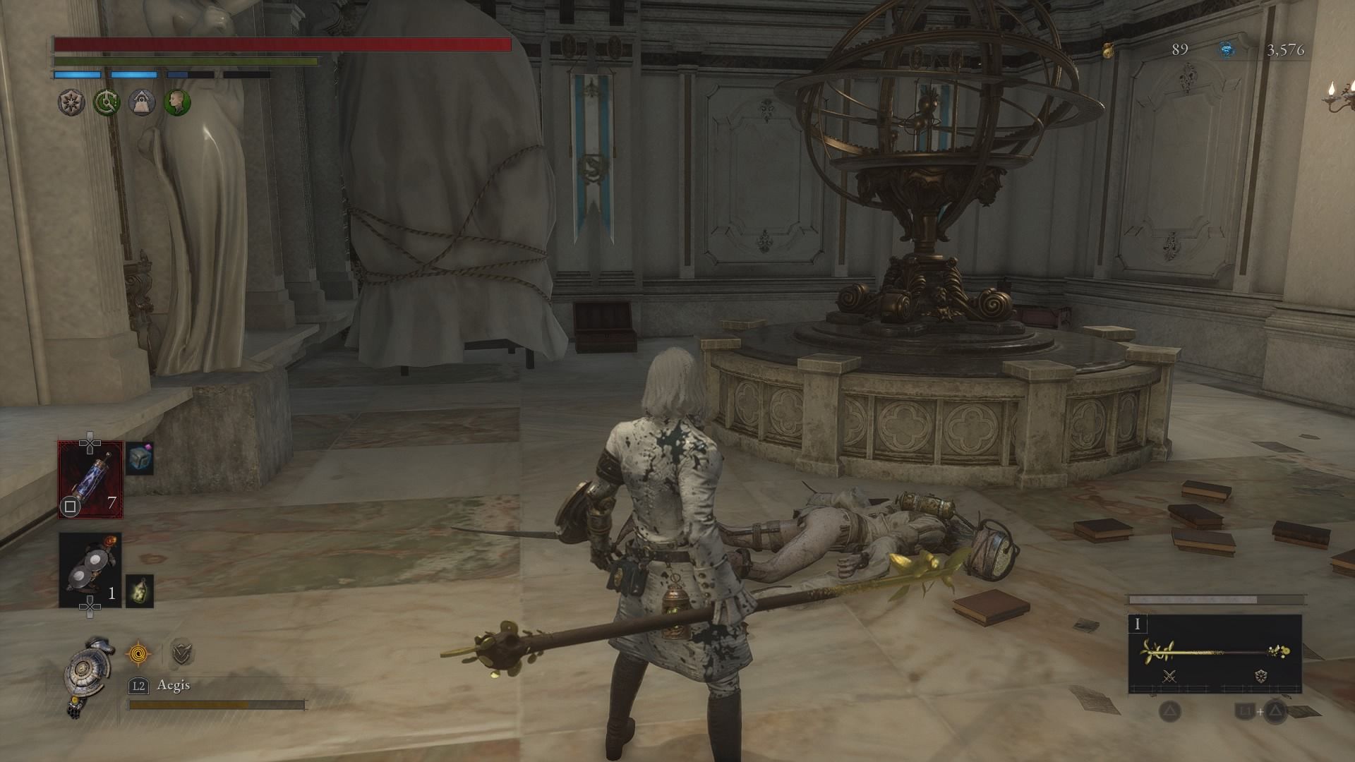 P standing in the location where you find Legion Plug 3 Lies of P