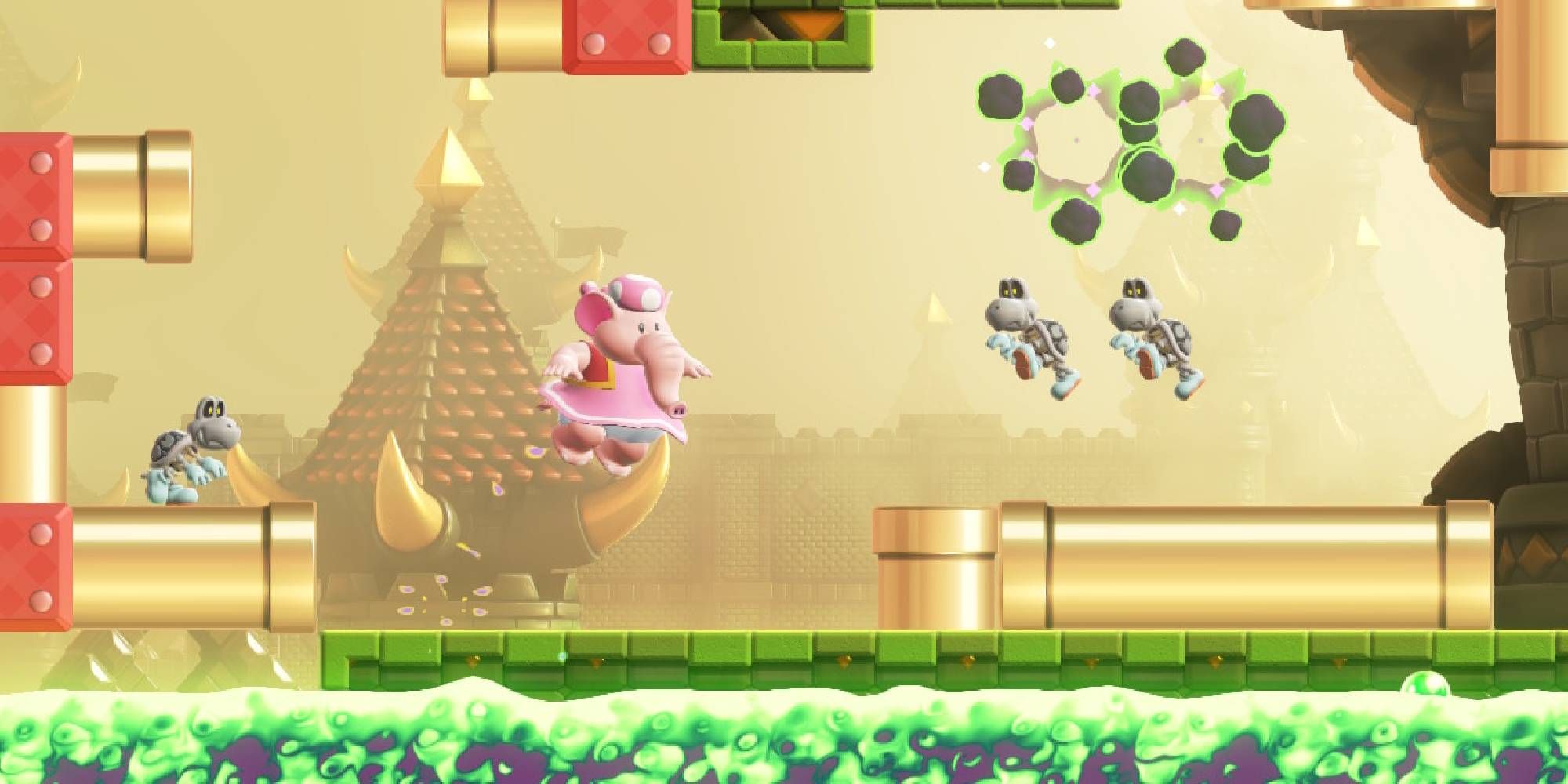 super mario wonder toadette pipe rock plateau palace