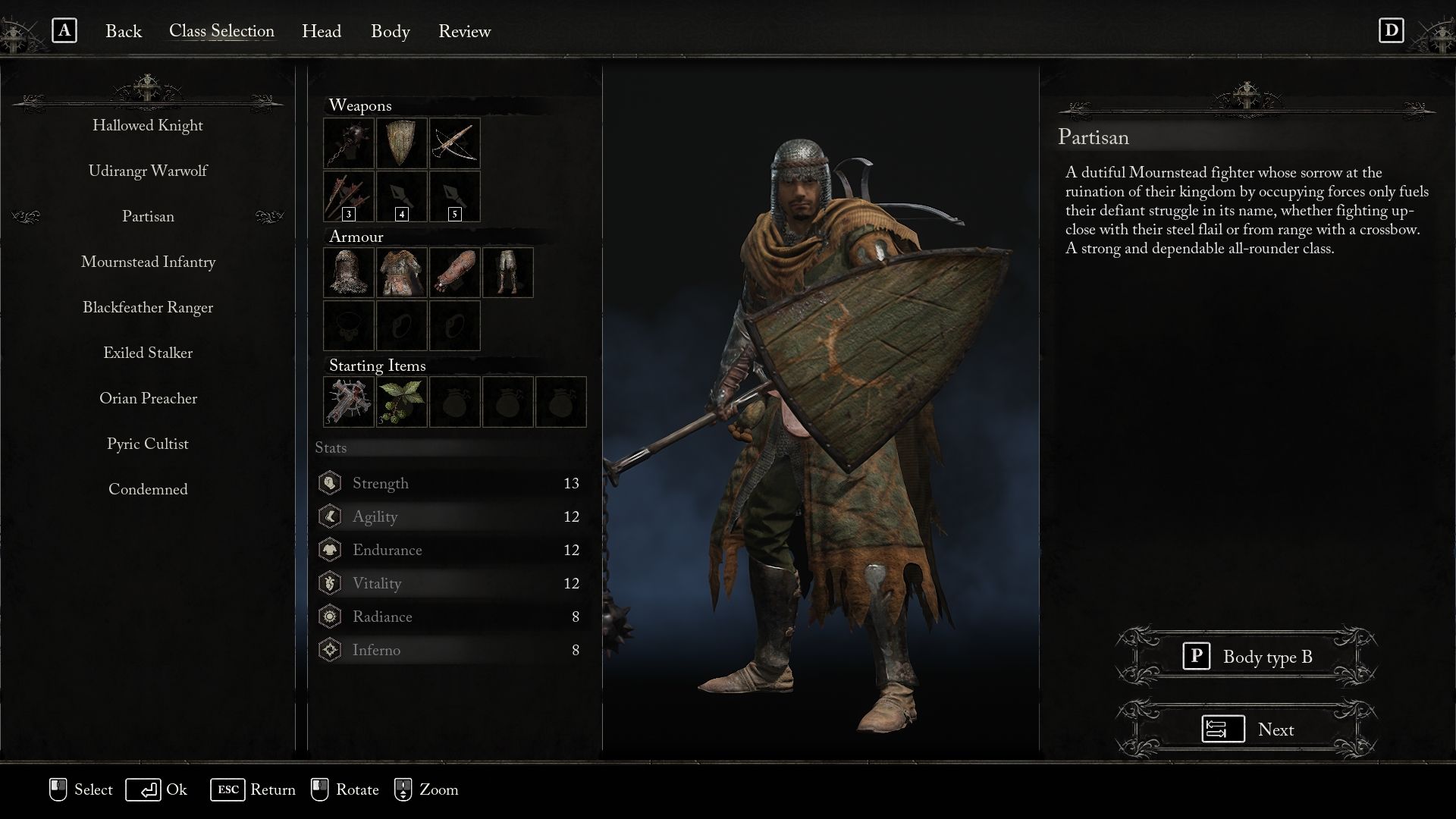 Partisan class overview Lords of the Fallen