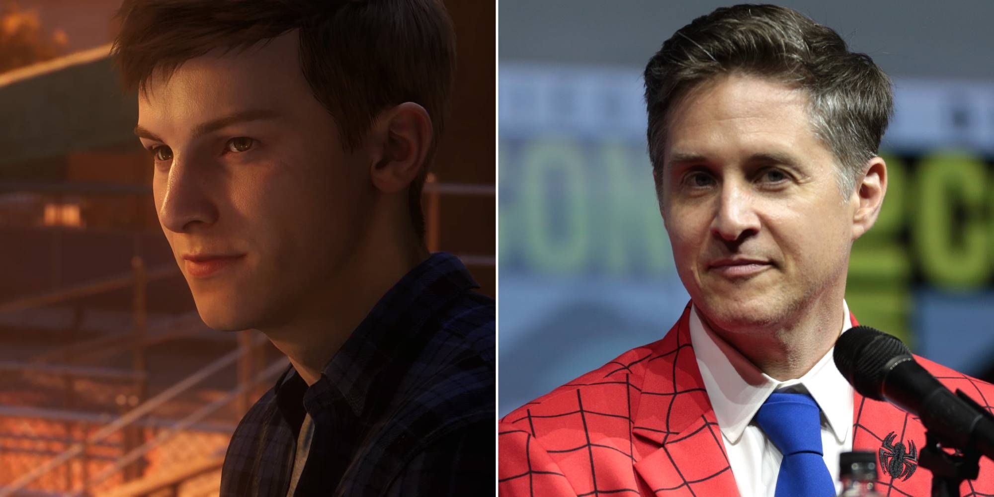 Peter Parker and his voice actor Yuri Lowenthal.