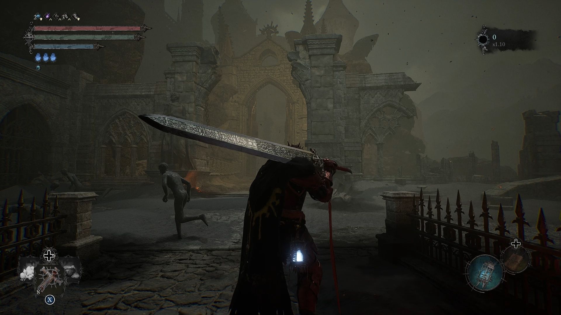 Player standing at Upper Calrath Lords of the Fallen
