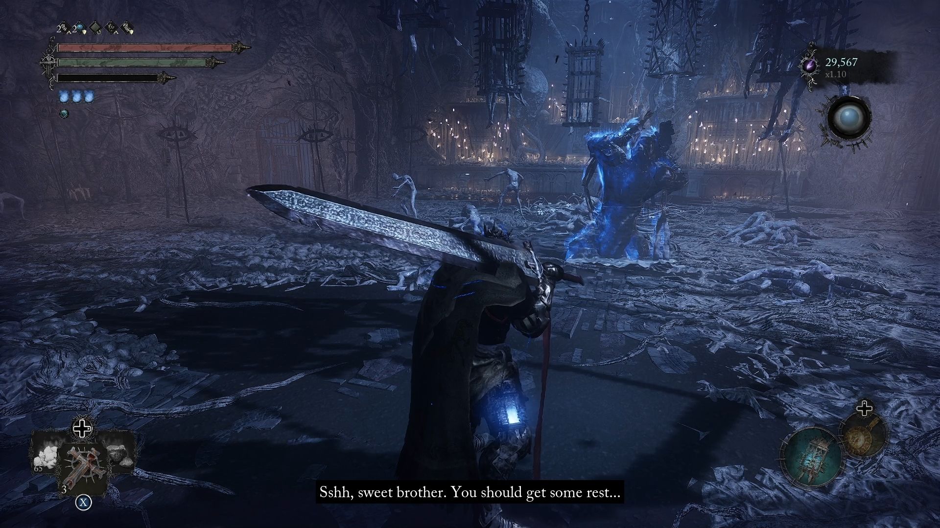 Player standing near a Stigma of one of the major bosses in Lords of the Fallen