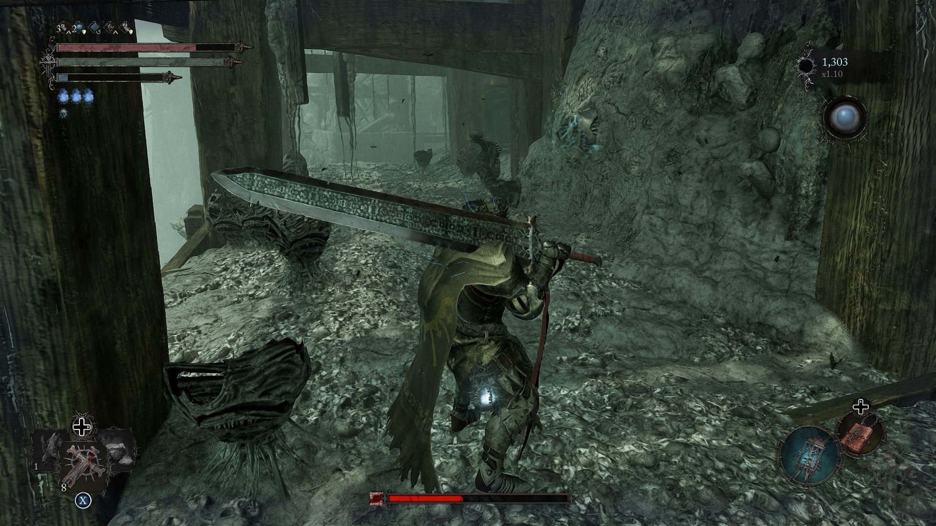 Player standing near the location where you can find the Book of Sin Lords of the Fallen