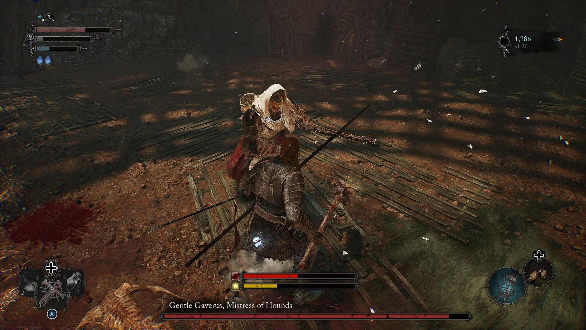 Player standing too close to Gentle Gaverus, Mistress Of Hounds Lords of the Fallen