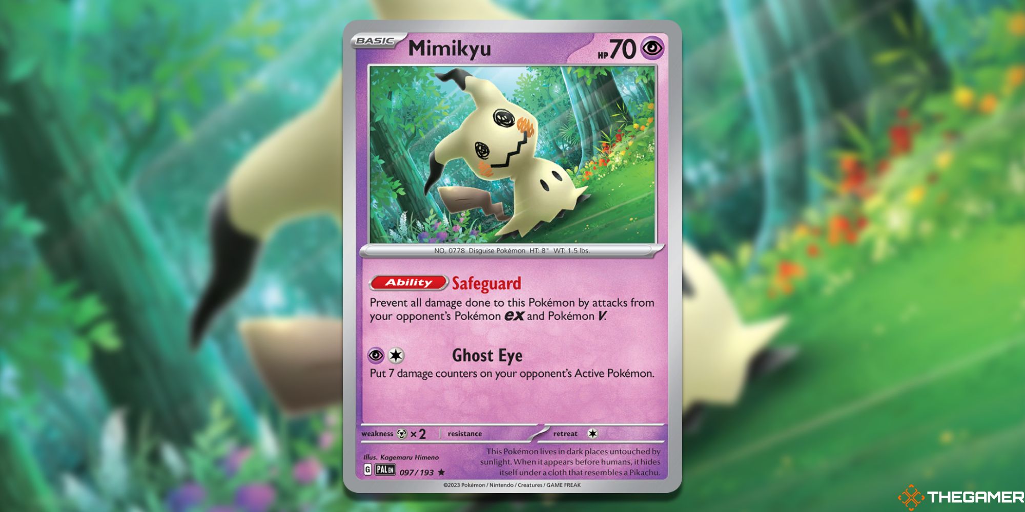Pokemon TCG Mimikyu SVI Card
